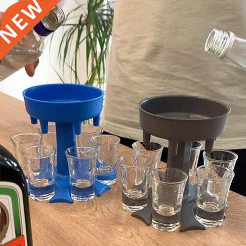 Wne Dspenser Home Restaurant 6-Shot Beverage Glass PP Dsp