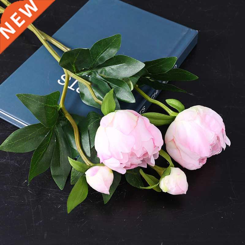 1Pc Artificial Flowers Bouquet Beautiful Silk Peony Wedding图片