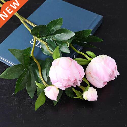 1Pc Artificial Flowers Bouquet Beautiful Silk Peony Wedding