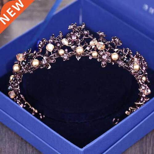 Baroque Vntage Purple Crystal Weddng Brdal Taras Harban