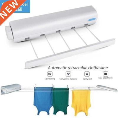 Drying Racks Wall Mounted Hanger Retractable Indoor Clothes