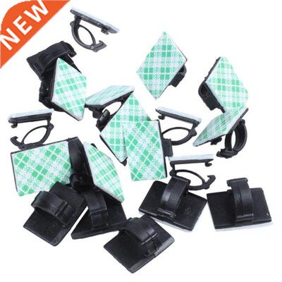 20Pcs Adhesive Car Cable Clips Cable Winder Drop Wire Tie Fi