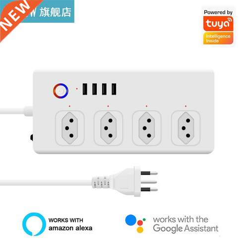 Power Strip with 4 Outlets 4 USB Ports Home Office WiFi Remo