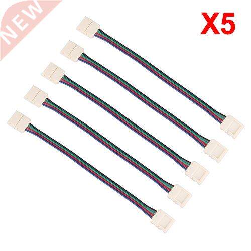 5 x 4 Pin SMD LED RGB Connector Male Connector 17 cm Cable