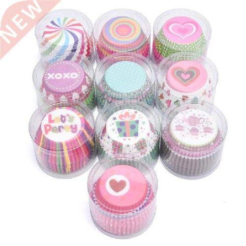 100 pcs/box Paper Cake Mold Round Shaped Muffin Cupcake