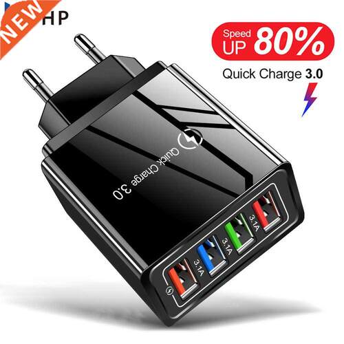 EU/US Plug USB Charger Quick Charge .0 For Phone Adapter Fo