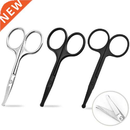1 PCS Stanless Steel Mn Portable Curved Mustache Round