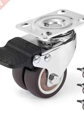 2 Inch Brake Swivel Caster Wheels For Trolley Pallet Univers