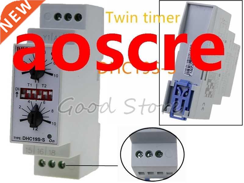 1PCS DHC19S-S AC/DC24-240V Input Timer Double Set Repeat Cy