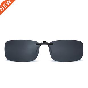 Rectangle Polarized Clip On Sunglasses Women Men Filp up Sun