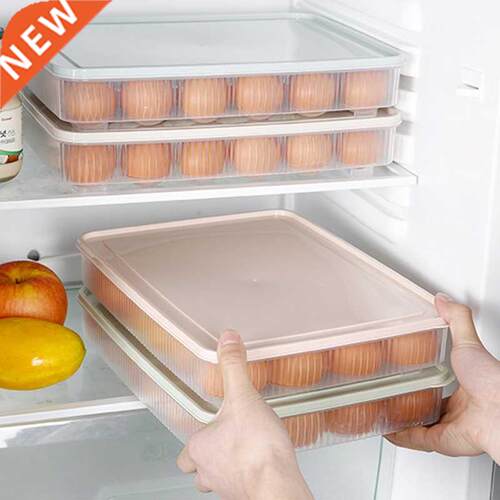 1pc Kitchen 24 Grid Refrigerator Egg Box Fresh Keeping Box P