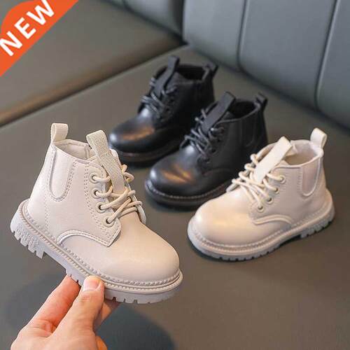 Autumn Winter Plus Velvet Warm Kids Martin Boots for Girls B