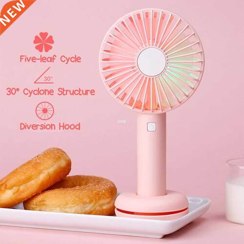 3-Speed Mini Portable Fan Handheld USB Rechargeable Cooling