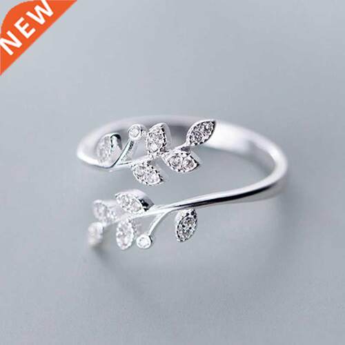 Simple Fashion Silver Color Feather Dolphin Adjustable Ring