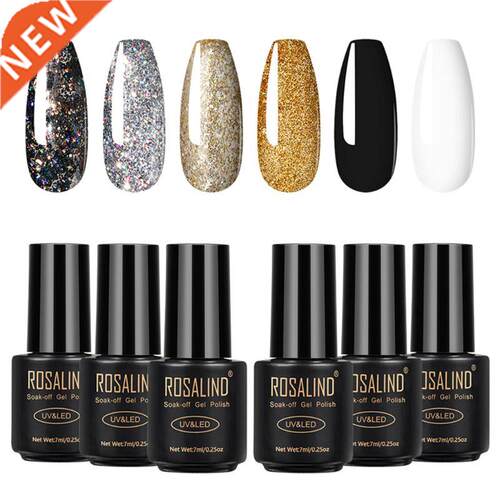 6pcs 7ml Soak Off UV Gel Polish Quick Building Nail Tips