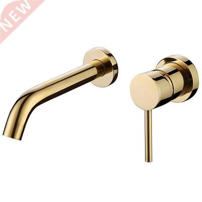 Basin Faucet Gold Bathroom Sink Faucet In Wall Hot Cold Bru