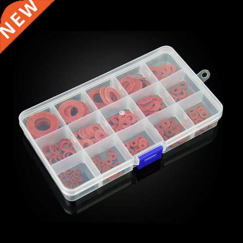 225pcs Flat pad insulation washer set Red Paper Meson Gasket
