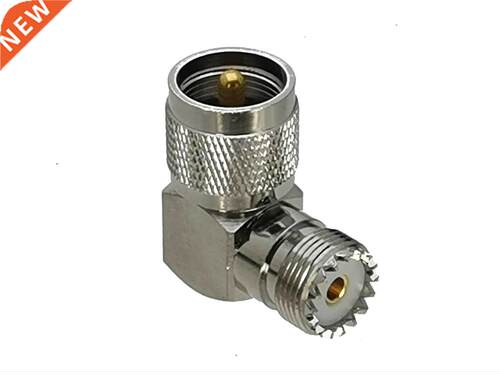 1Pcs UHF PL259 Male Plug to UHF SO29 Female jack Right Angl