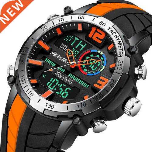 2020 New Men Watch Top Brand Luxury Fashion Dual Display Wr