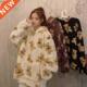 lady small plus loose hoodie bear cute woolen wind College