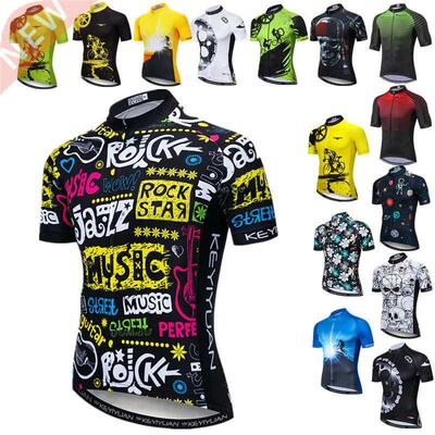 Weimostar Rock Music Mens Cycling Jersey Jazz Cycling Clothi