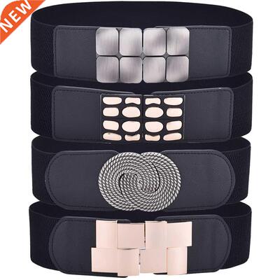 Women Stchy Wide Waist Belt Ladies Elastic Girdle for Dresse