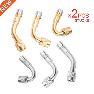 2Pcs Motorcycle 45 90 135 Degree Angle Bent Valve Adaptor Ty