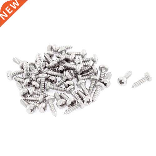 2.9mmx9.5mm Phillips Round Head Self Tapping Screws 50 Pcs