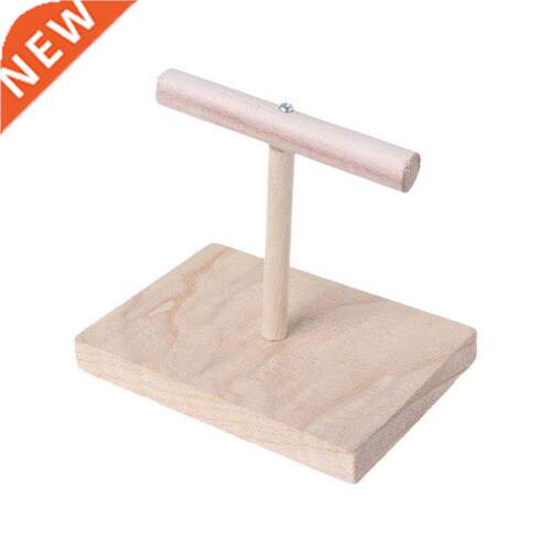 Portable Wooden Pet Parrot Training Rotation Stand Platform