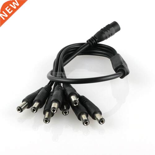 5.5 x 2.1mm 1 Female To 8 Male AC DC Power Supply Cable Spli