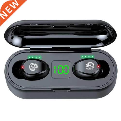 F9 TWS Wireless Bluetooth Earphone Headphone Sport Touch Min