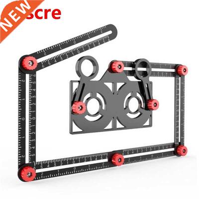 New 6/12 Folding Tile Hole Locator Angle Ruler Finder Templa