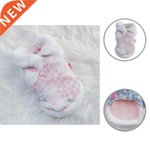 Warm Outfit Fleece Pet Clothes Sweater Cute Bear Print Coat