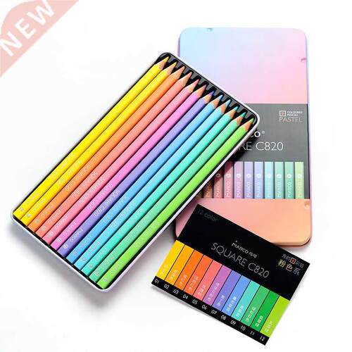 Marco Fashion Pastel Color Pencils SQUARE shape 12/24 Andst