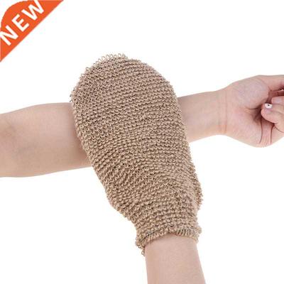 1pcs Exfoliating Hemp Glove Mitt Mitten Bath Sponge Scrubber