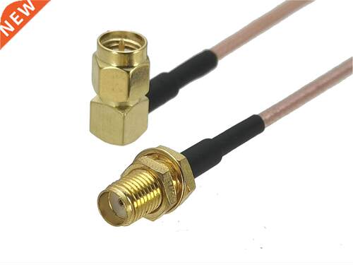 1Pcs RG16 SMA Female Jack Bulkhead to SMA Male plug Right a