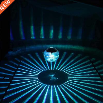 Outdoor Floating Underwater Ball Lamp Solar Powered Color Ch
