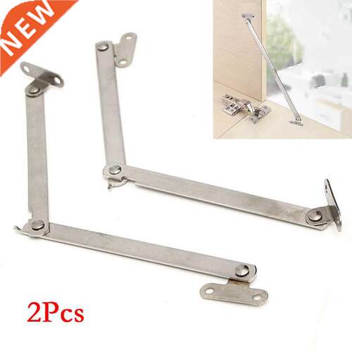 2PCS Lift Up Support Rods Stainless Steel Folding Pull Rod C