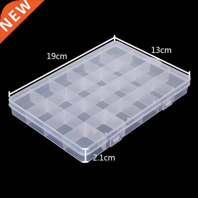 24 Grd Plastc Adjustable Transparent Jewelry Rng Earrngs