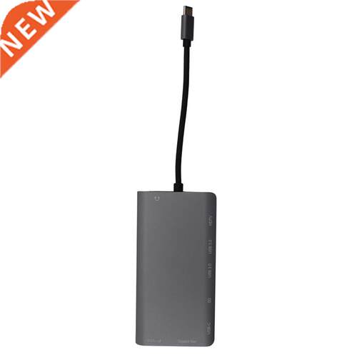 8 in 1 Type C to HDMI VGA HUB Network Card Expansion Dock US