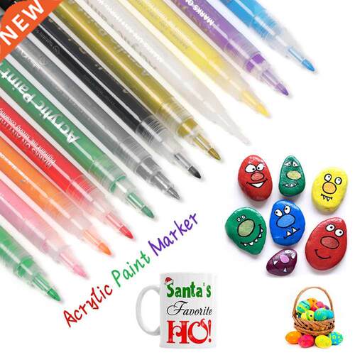 New Permanent Painting Acrylic Paint Marker Pen For Ceramic