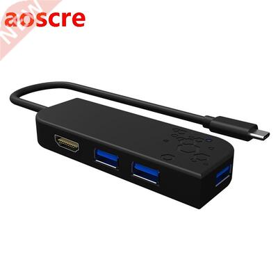 USB 3.0 Hub 3 Ports USB 3.0+HDMI-Compatible+Type C Docking S