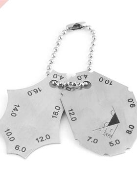 Stainless Steel Cam Welding Gauge Throat Depth Length Protra