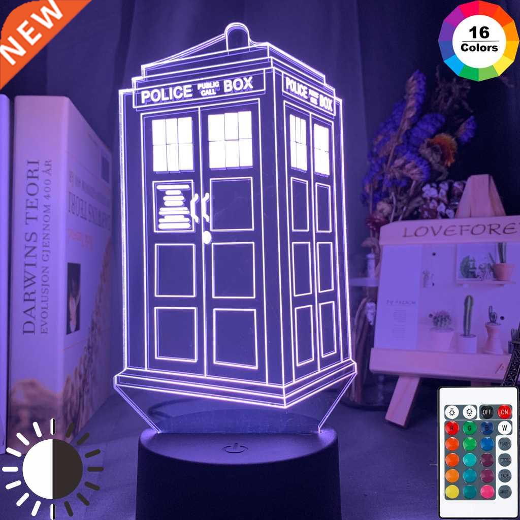 Doctor Who Call Box d Optical Led Night Light Lamp for Kids