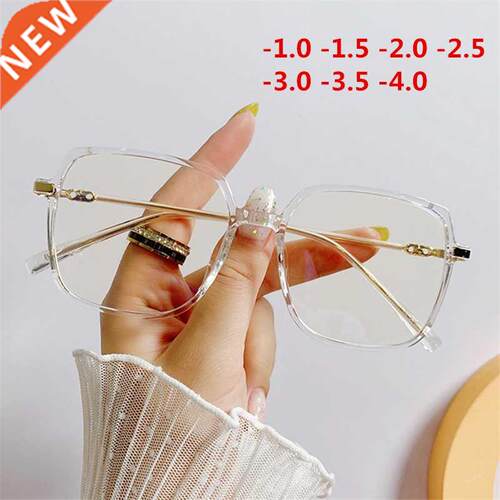 -1.0 1.5 2.0 to 4.0 Transparent Finished Myopia Glasses Wome