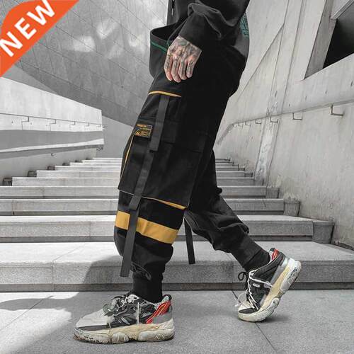 Autumn Winter Japan Style Mens Hip Hop Techwear Pants Blue G