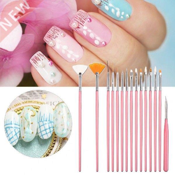 15Pcs Nail Pen Exquisite Easy to Use Plastic Nail Art