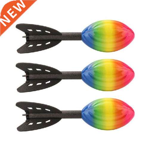 Boys Girls Rainbow Darts Foam Hand Throwing Rocket Toy