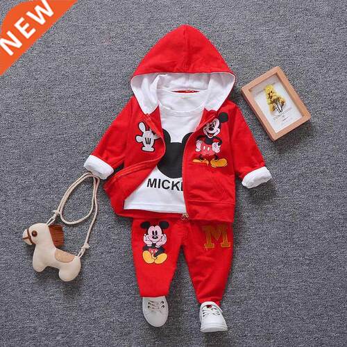 Boys Clothes  Mickey Minnie Printed Embroidery Autumn