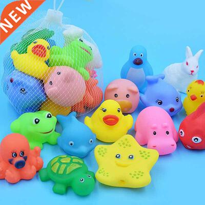 10 Pcs/Set Baby Cute Animals Bath Toy Swimming Water Toys So